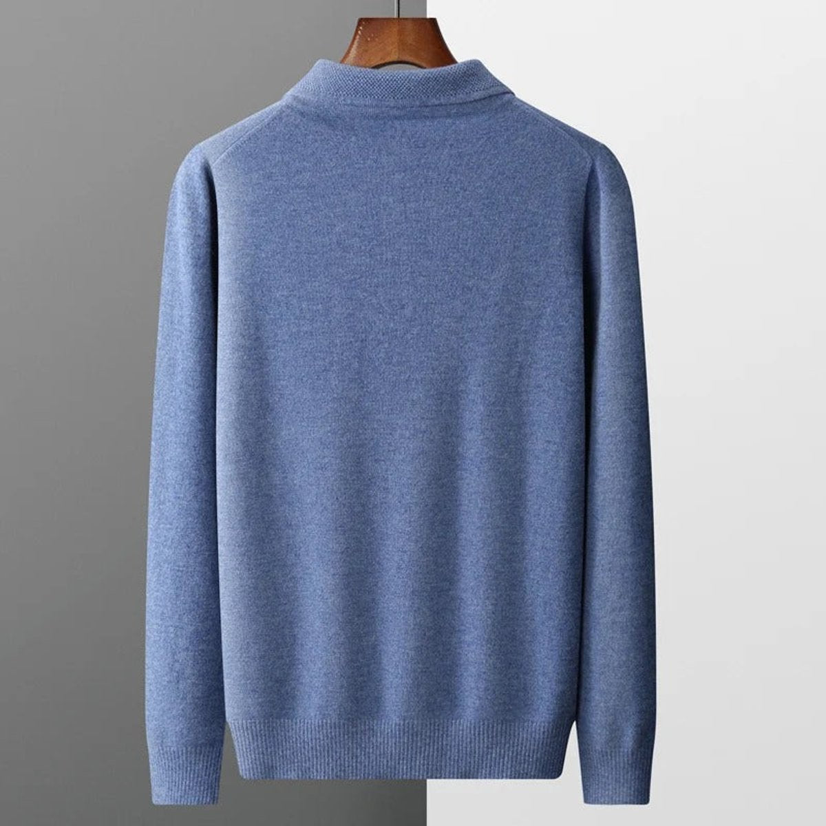 Men's Cashmere Polo Sweater