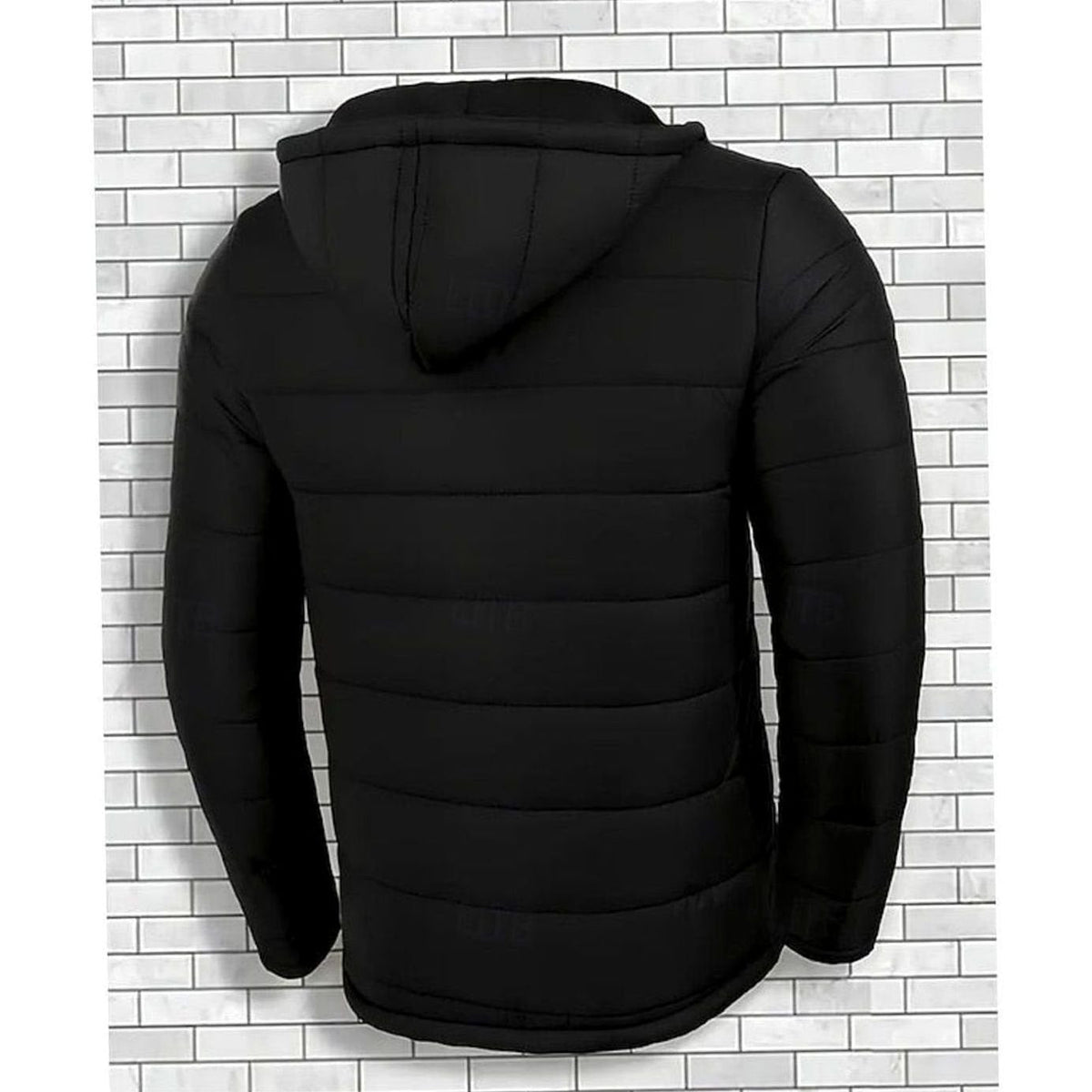 Men's Quilted Winter Puffer Jacket with Hood