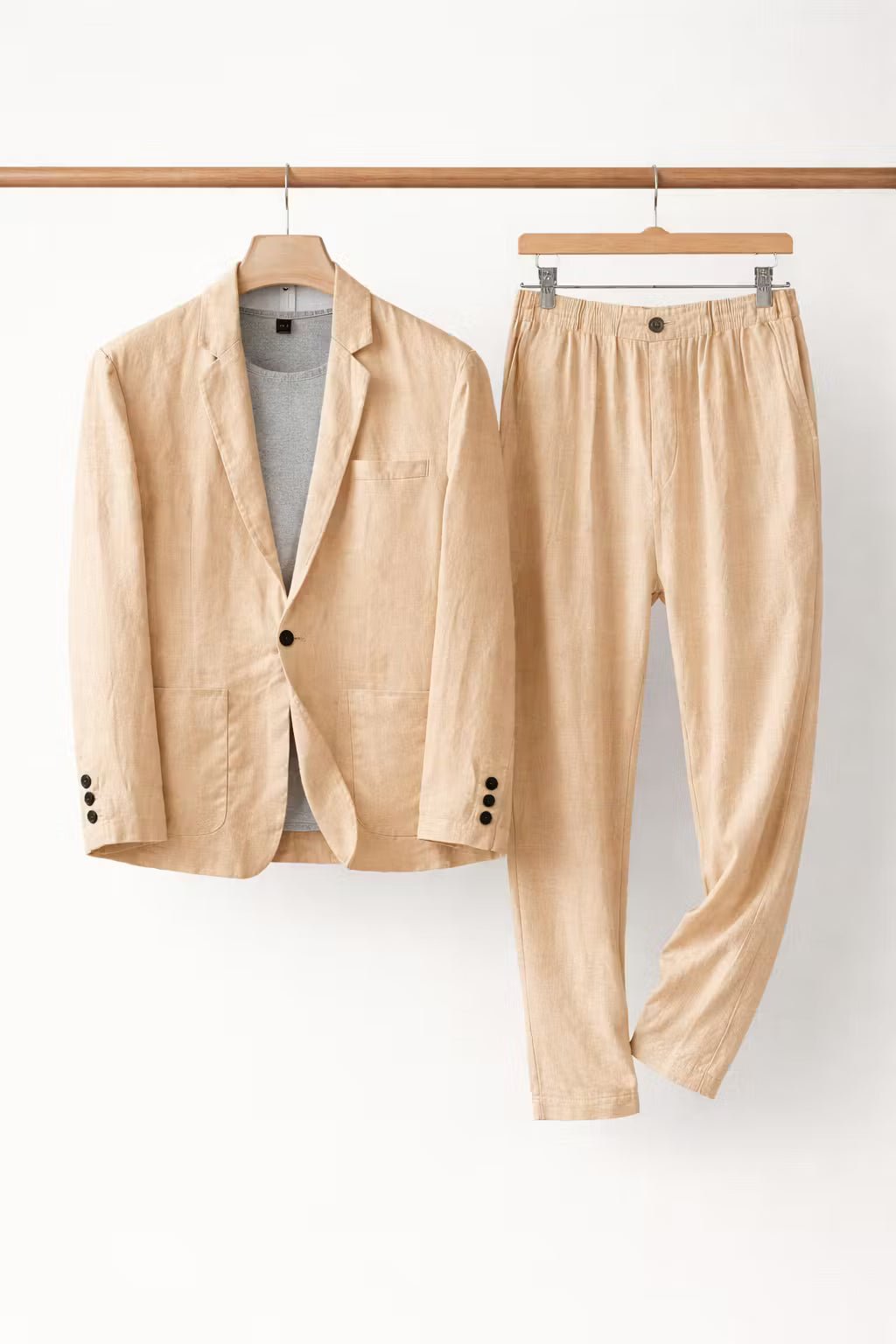 Men's Linen Suit Set