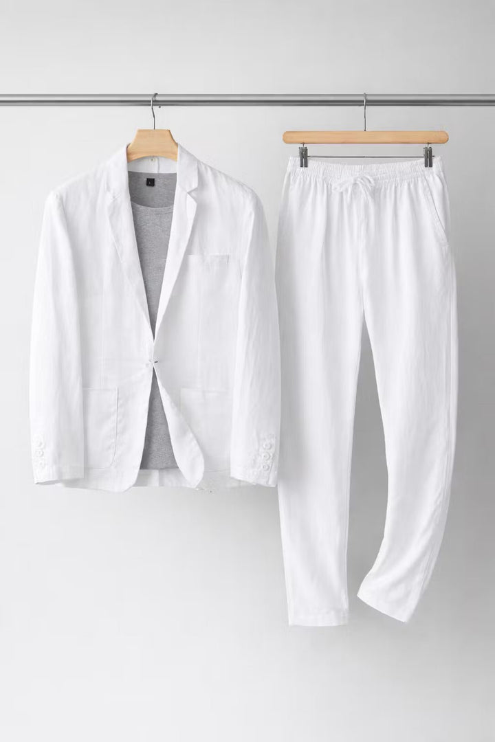 Men's Linen Suit Set