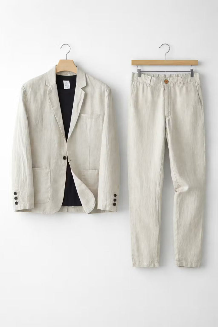 Men's Linen Suit Set