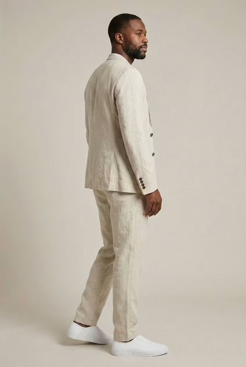 Men's Linen Suit Set