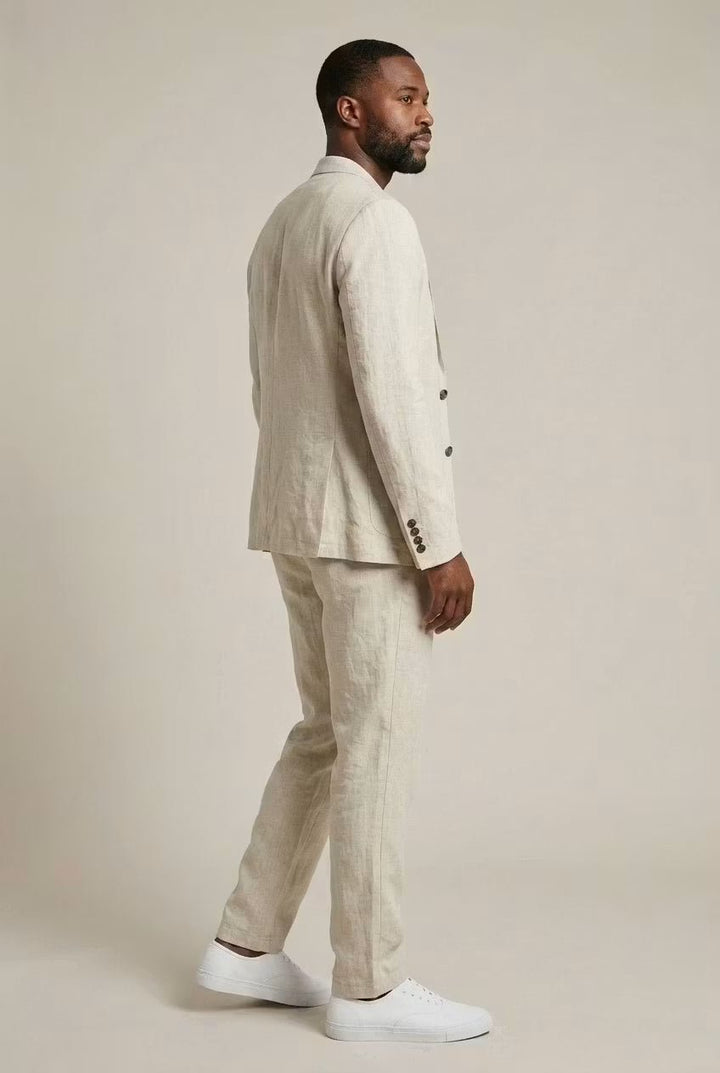 Men's Linen Suit Set