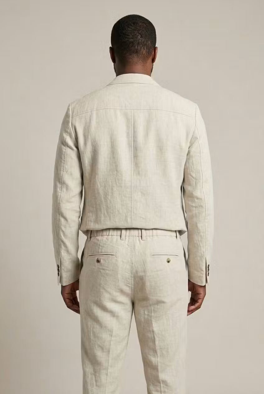 Men's Linen Suit Set