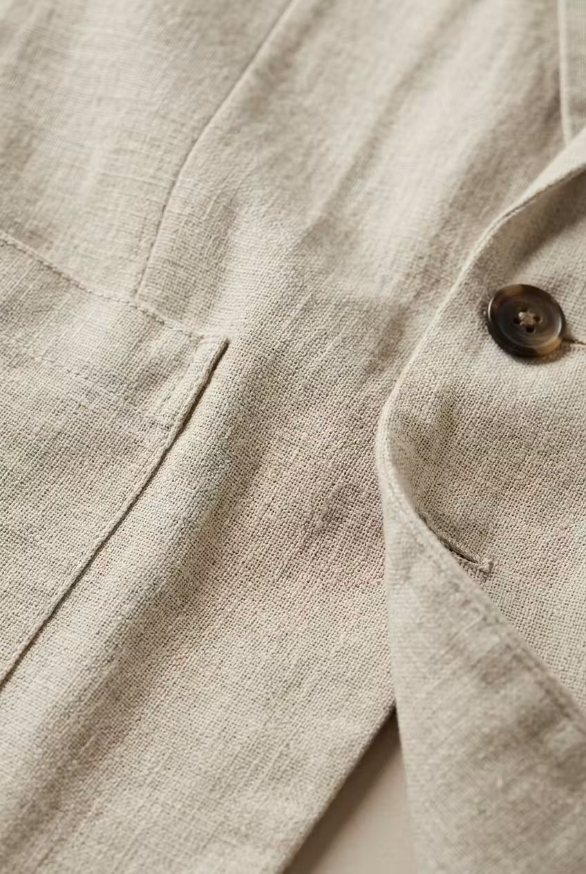 Men's Linen Suit Set