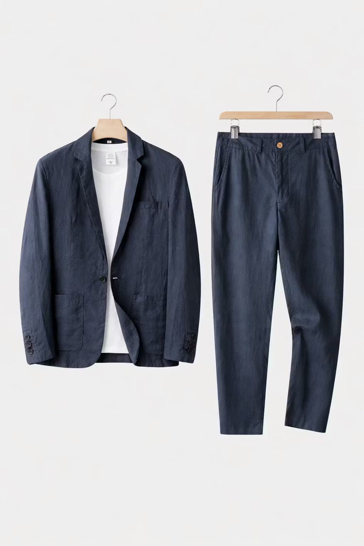 Men's Linen Suit Set