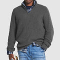 Men's Ribbed Quarter Zip Jumper