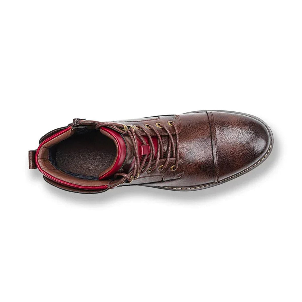 Stivaletti Oxford in pelle da uomo con cerniera laterale