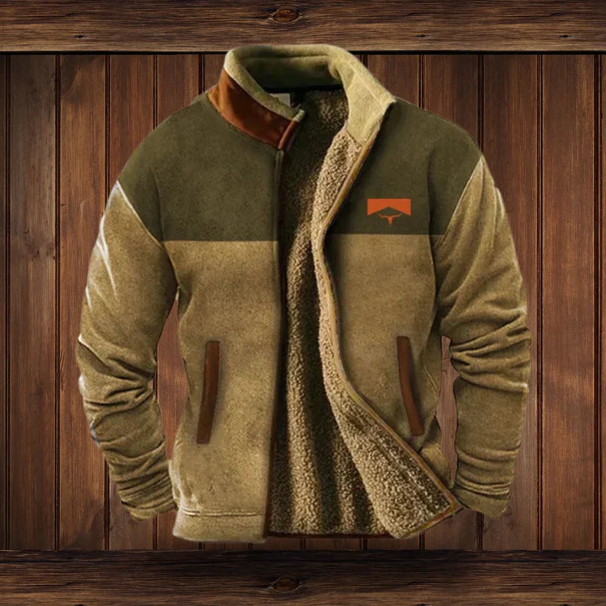Men's Fleece Lined Western Cardigan