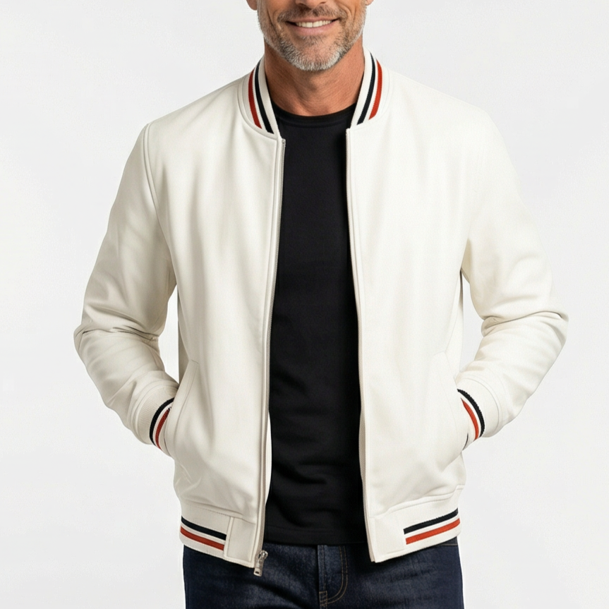 Men's Ribbed Bomber Jacket