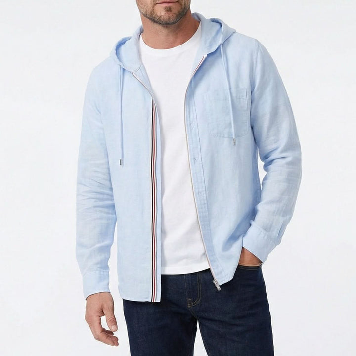 Men's Linen Blend Hoodie
