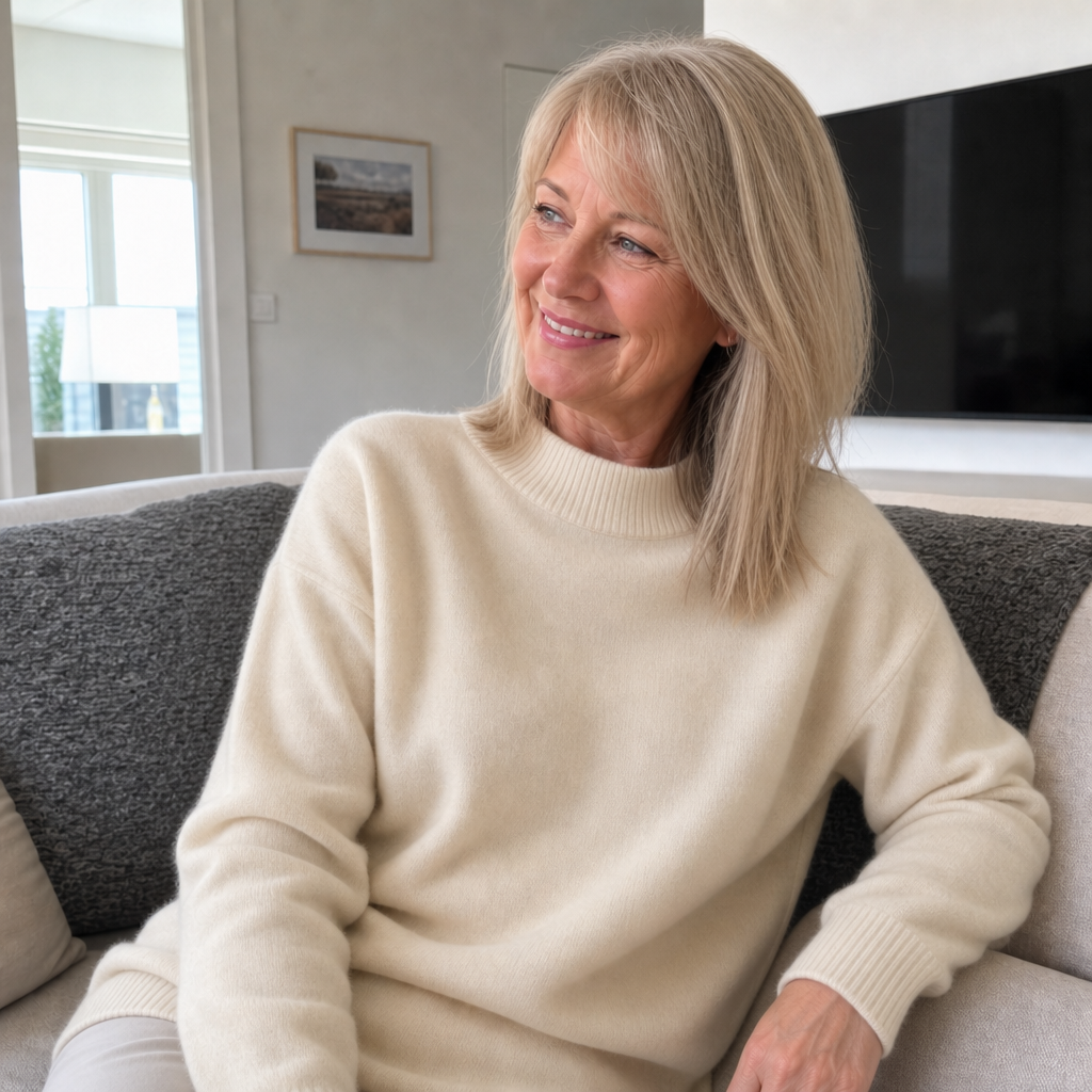 Women's Cashmere Mock Neck Jumper