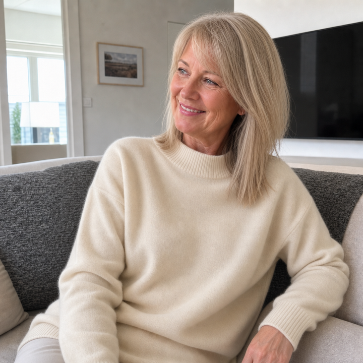 Women's Cashmere Mock Neck Jumper