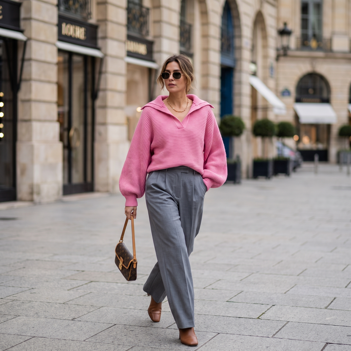 Women's Oversized Ribbed Knit Jumper