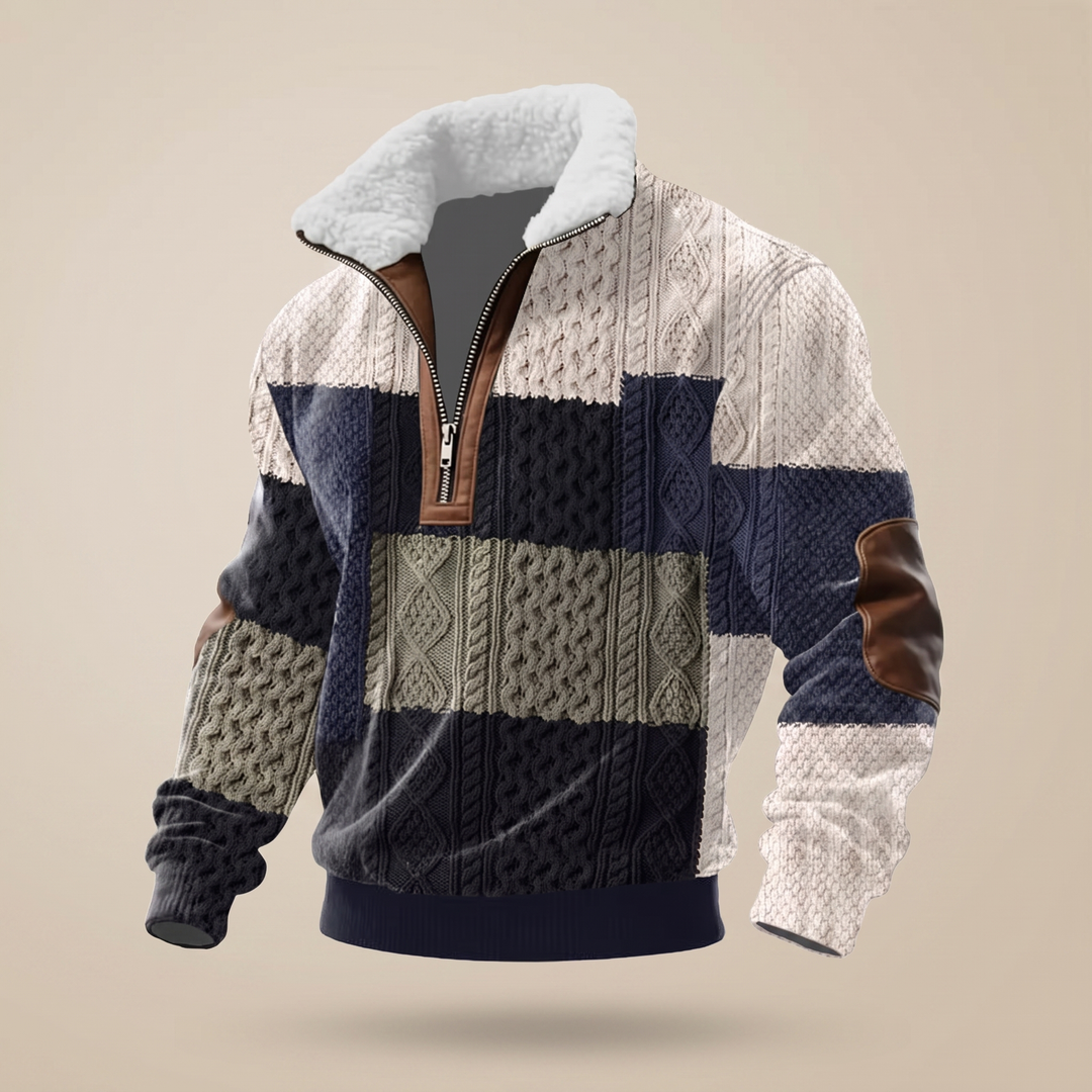 Men's High Neck Wool Jumper