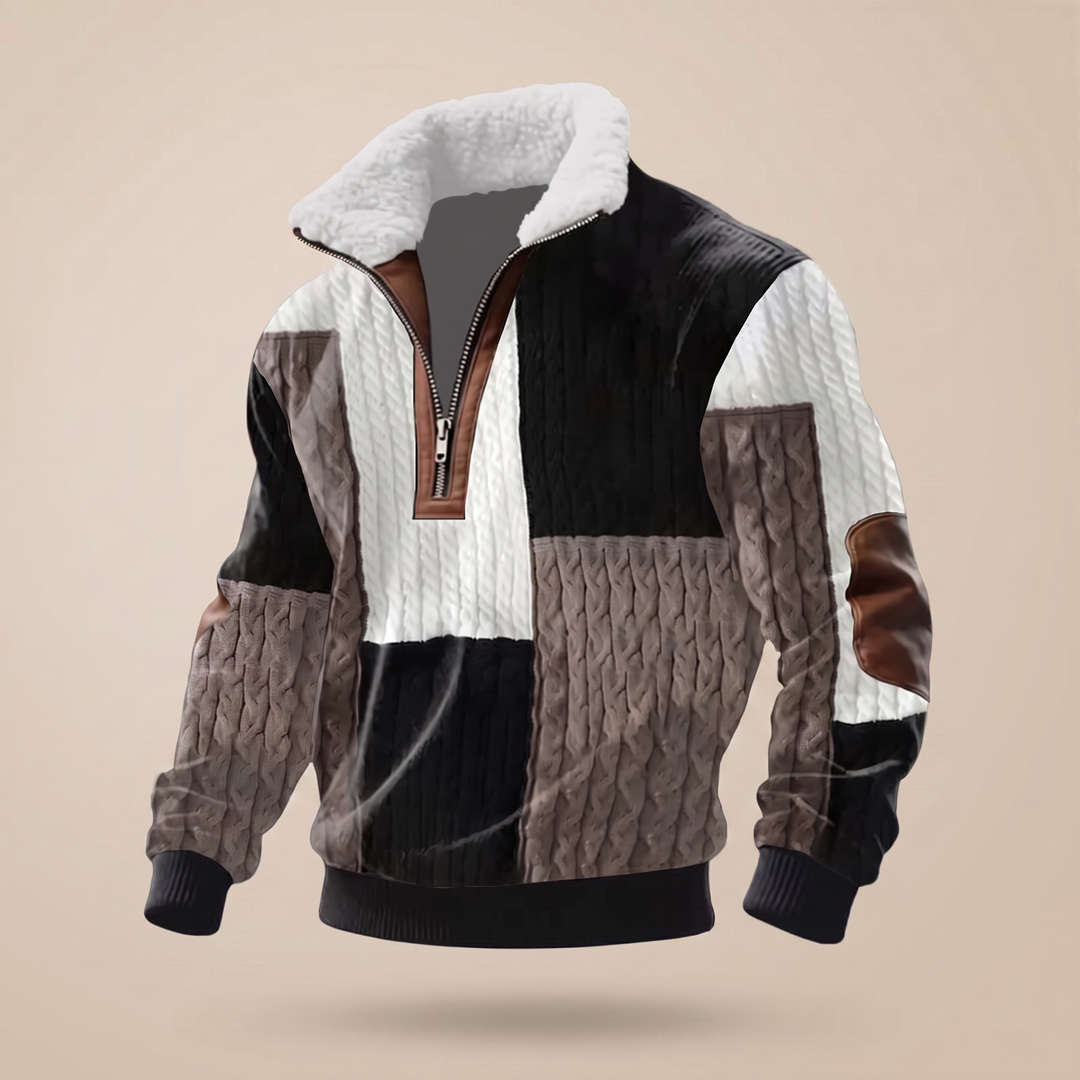 Men's High Neck Wool Jumper