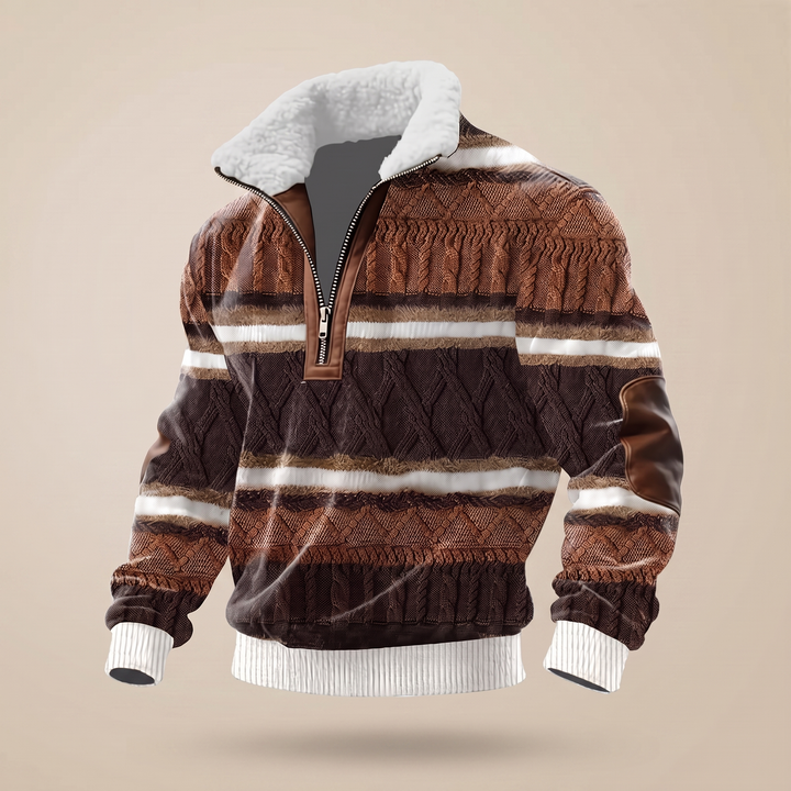 Men's High Neck Wool Jumper