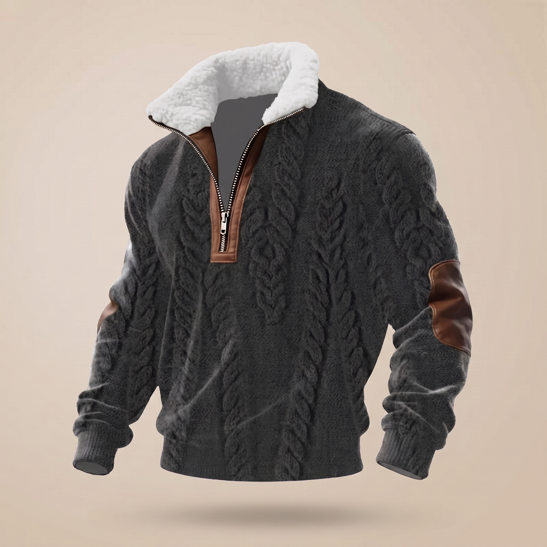 Men's High Neck Wool Jumper