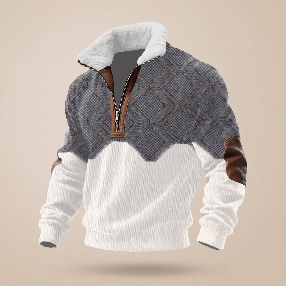Men's High Neck Wool Jumper