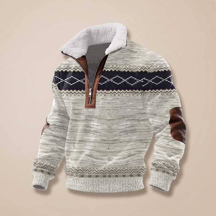 Men's High Neck Wool Jumper