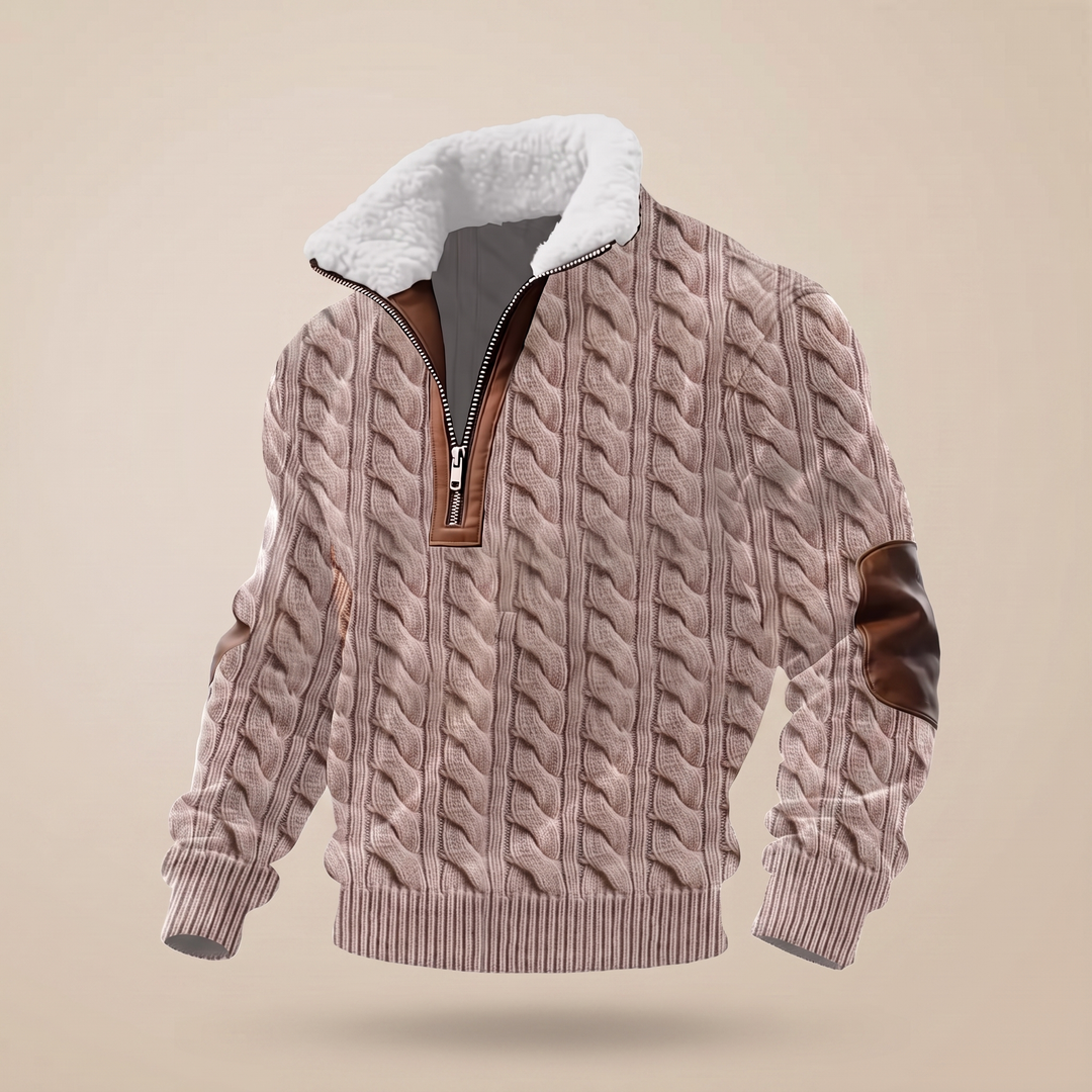 Men's High Neck Wool Jumper