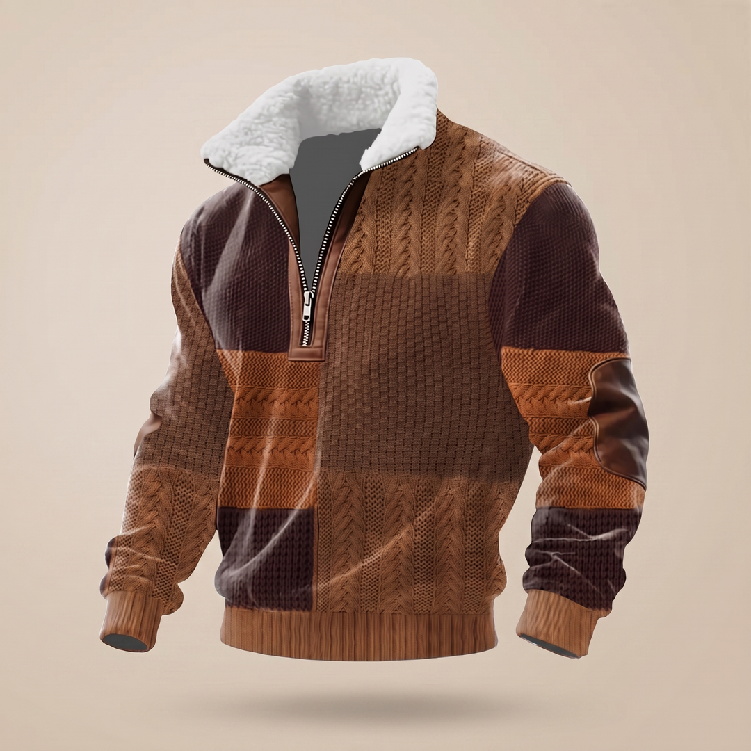 Men's High Neck Wool Jumper