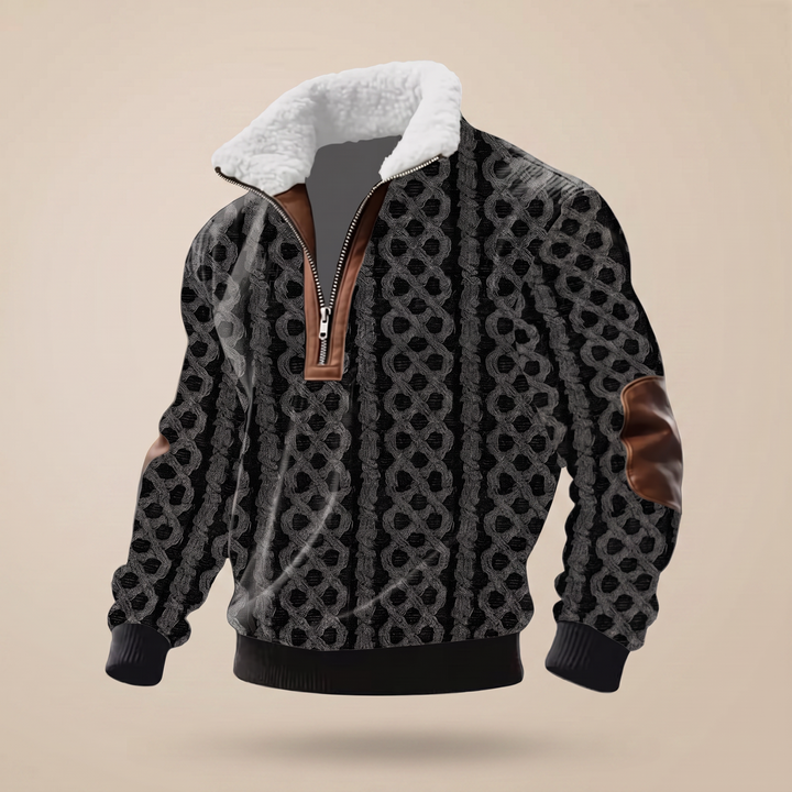 Men's High Neck Wool Jumper