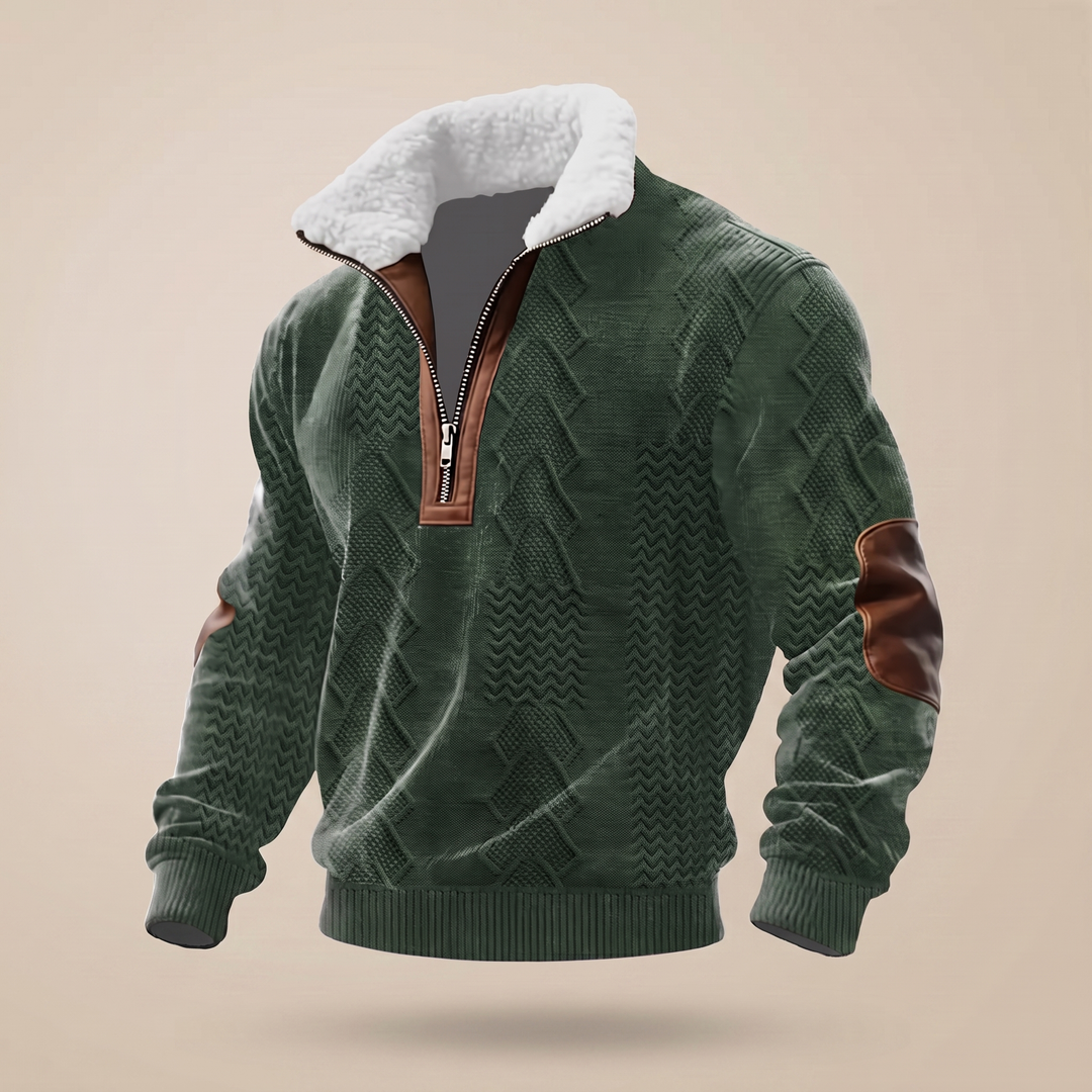 Men's High Neck Wool Jumper