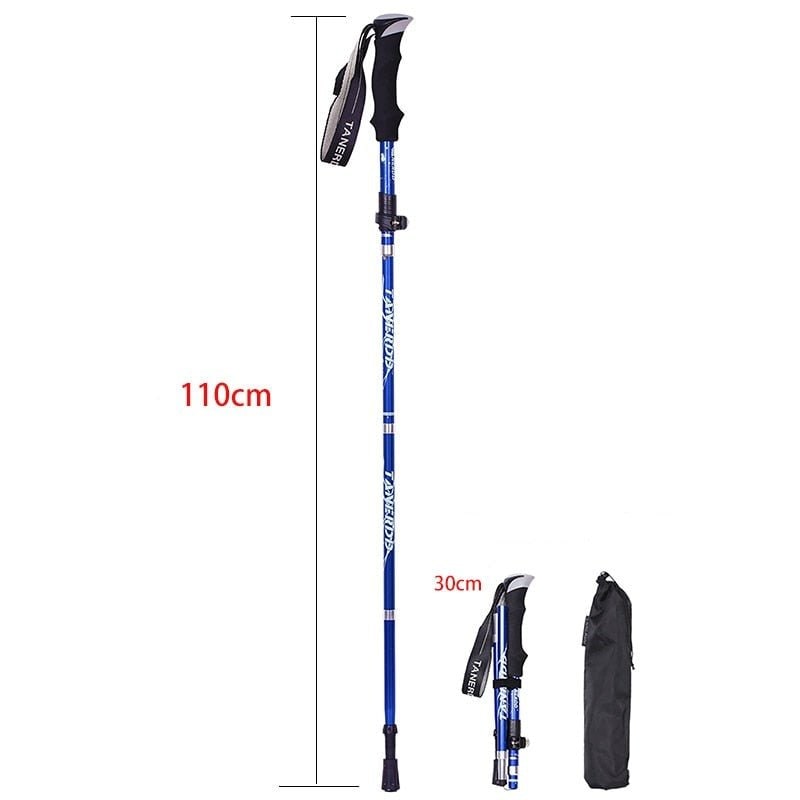 Hiking Poles Foldable Trekking Sticks with Adjustable Length and Foam Grip - Image 11