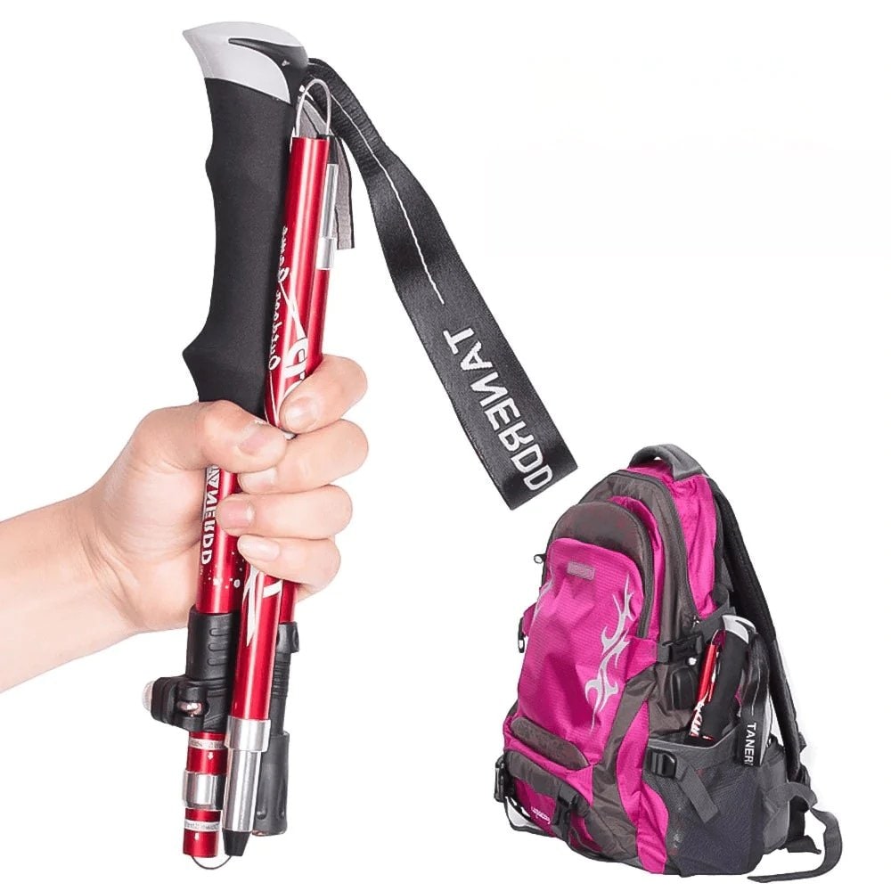 Hiking Poles Foldable Trekking Sticks with Adjustable Length and Foam Grip - Image 9