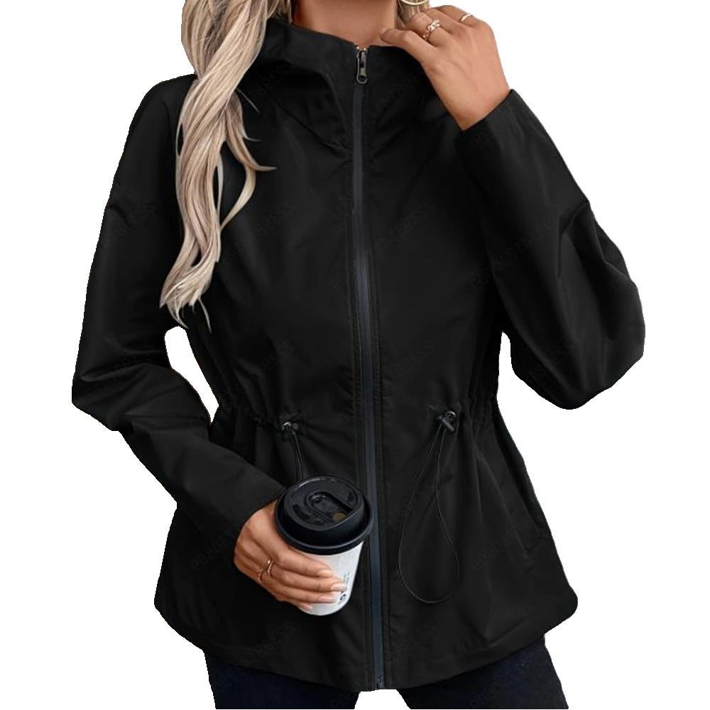 Women's Hooded Raincoat