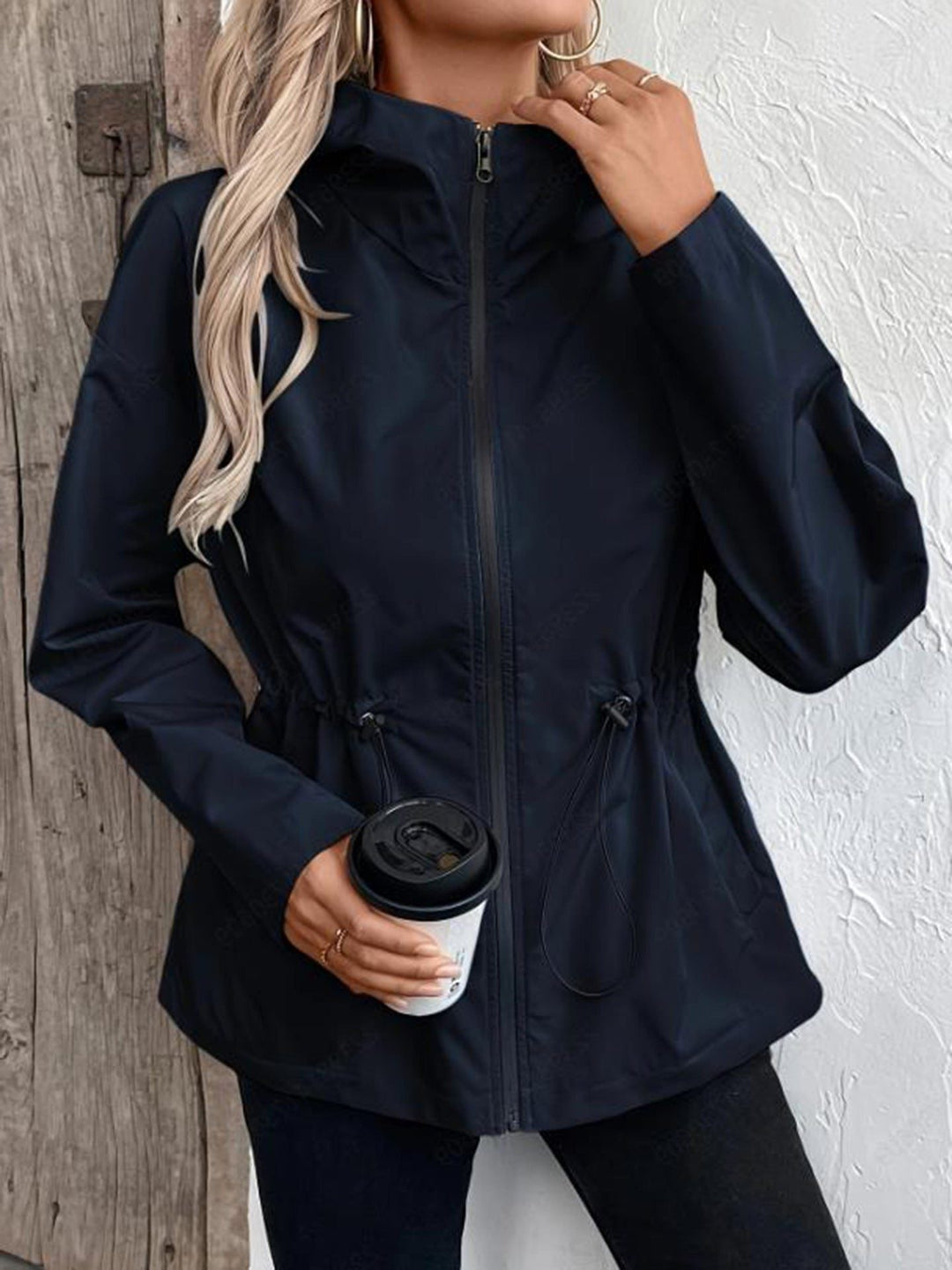 Women's Hooded Raincoat