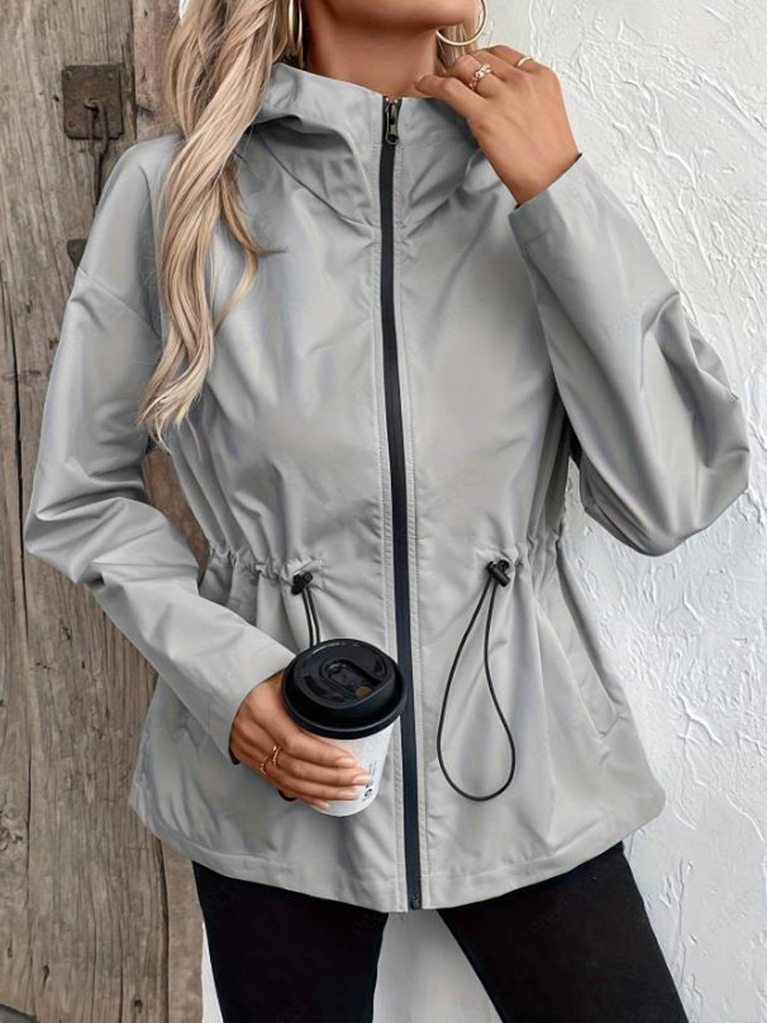 Women's Hooded Raincoat