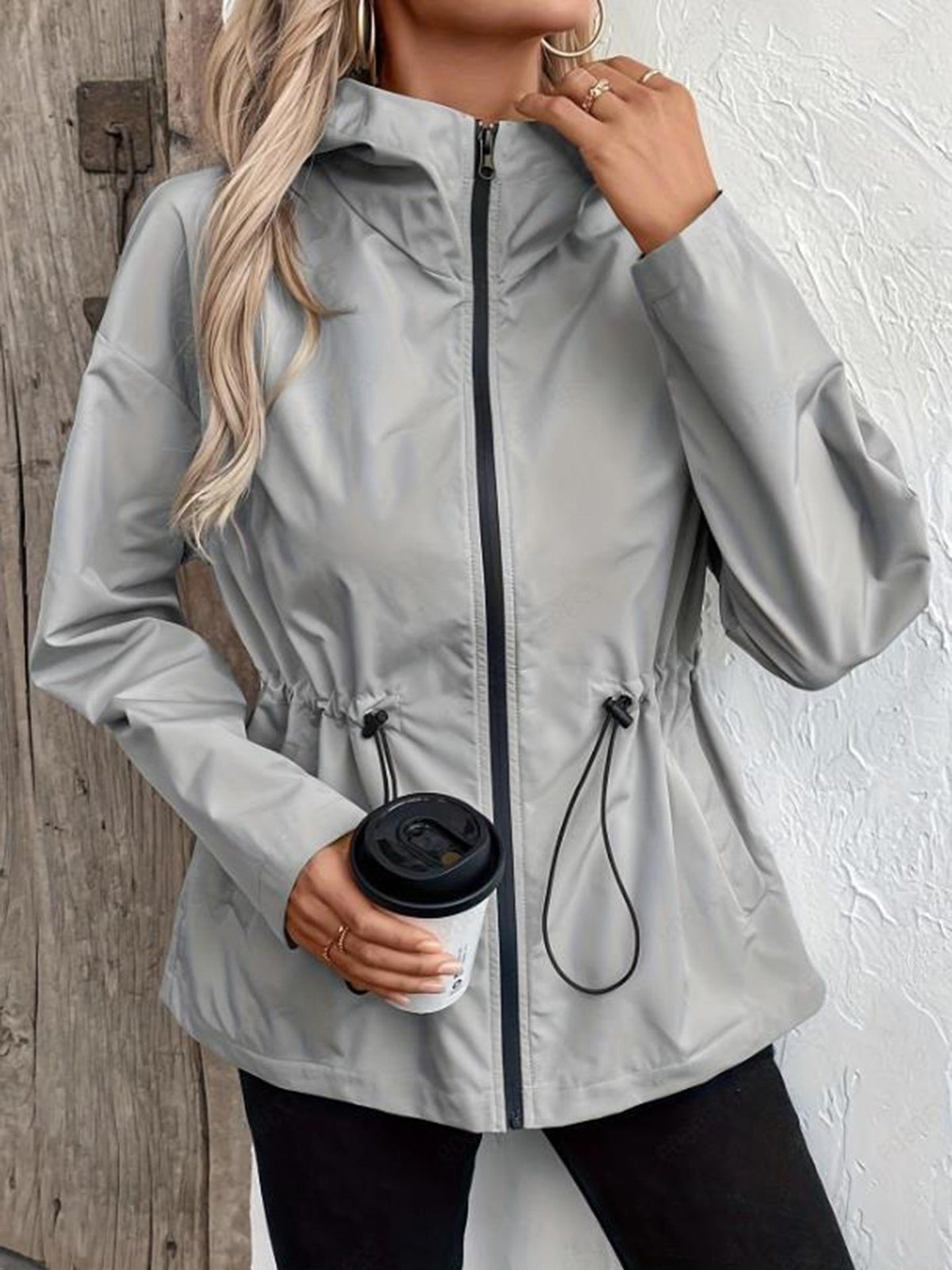Women's Hooded Raincoat