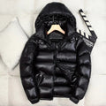 Chaqueta acolchada con capucha y diseño guateado para hombre