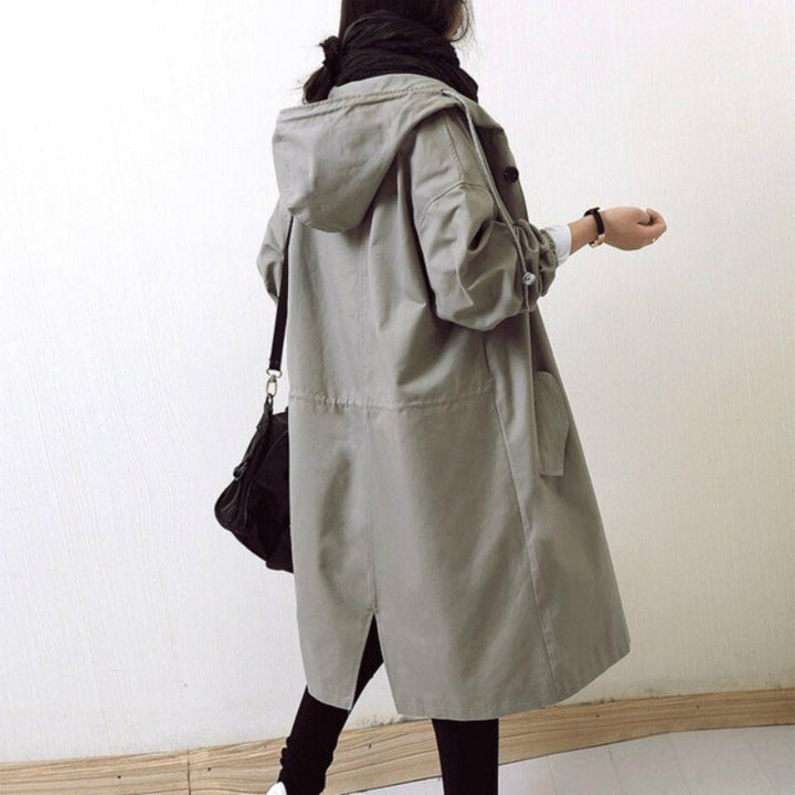 Women's Long Hooded Raincoat