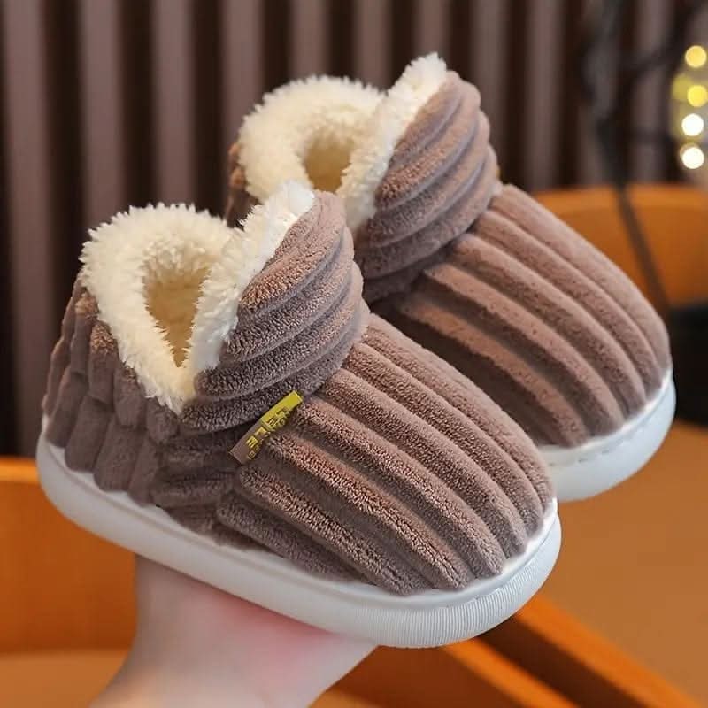 House Slipper Boots with Sherpa Fleece Lining Corduroy Upper and Non-Slip Sole - Image 12
