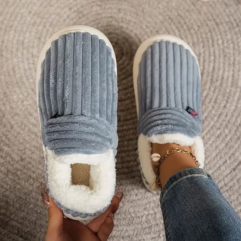 House Slipper Boots with Sherpa Fleece Lining Corduroy Upper and Non-Slip Sole - Image 13