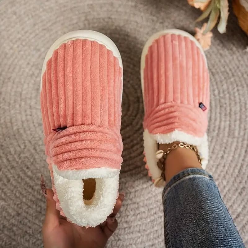 House Slipper Boots with Sherpa Fleece Lining Corduroy Upper and Non-Slip Sole - Image 16