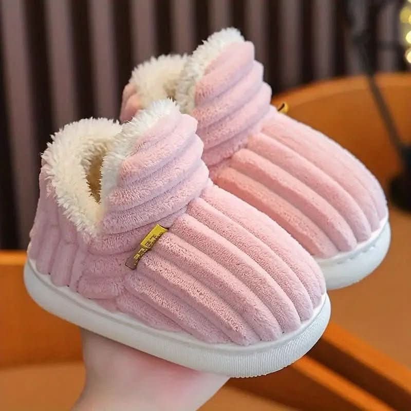 House Slipper Boots with Sherpa Fleece Lining Corduroy Upper and Non-Slip Sole - Image 19