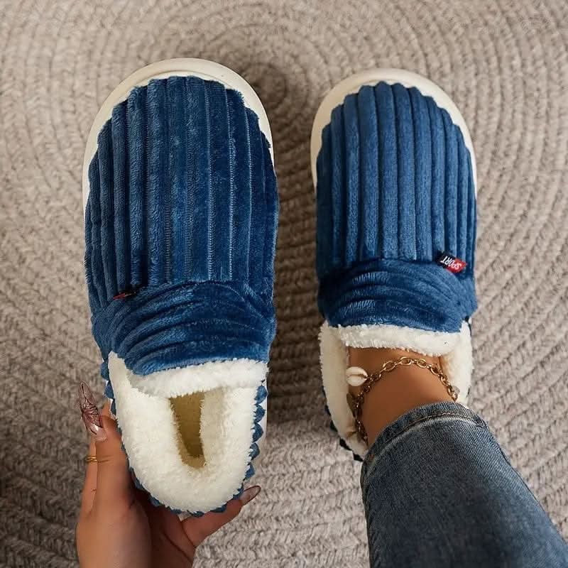 House Slipper Boots with Sherpa Fleece Lining Corduroy Upper and Non-Slip Sole - Image 20