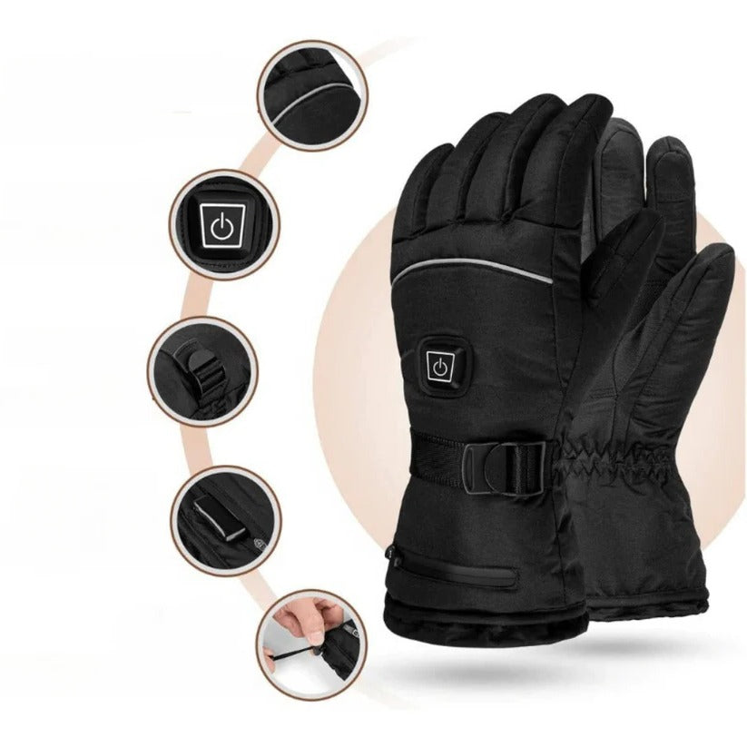 Heated Gloves with Adjustable Temperature