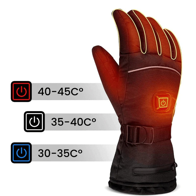 Heated Gloves with Adjustable Temperature