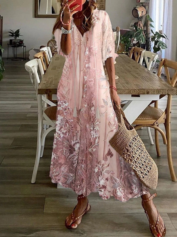 Aneta | Floral Lace Maxi Dress