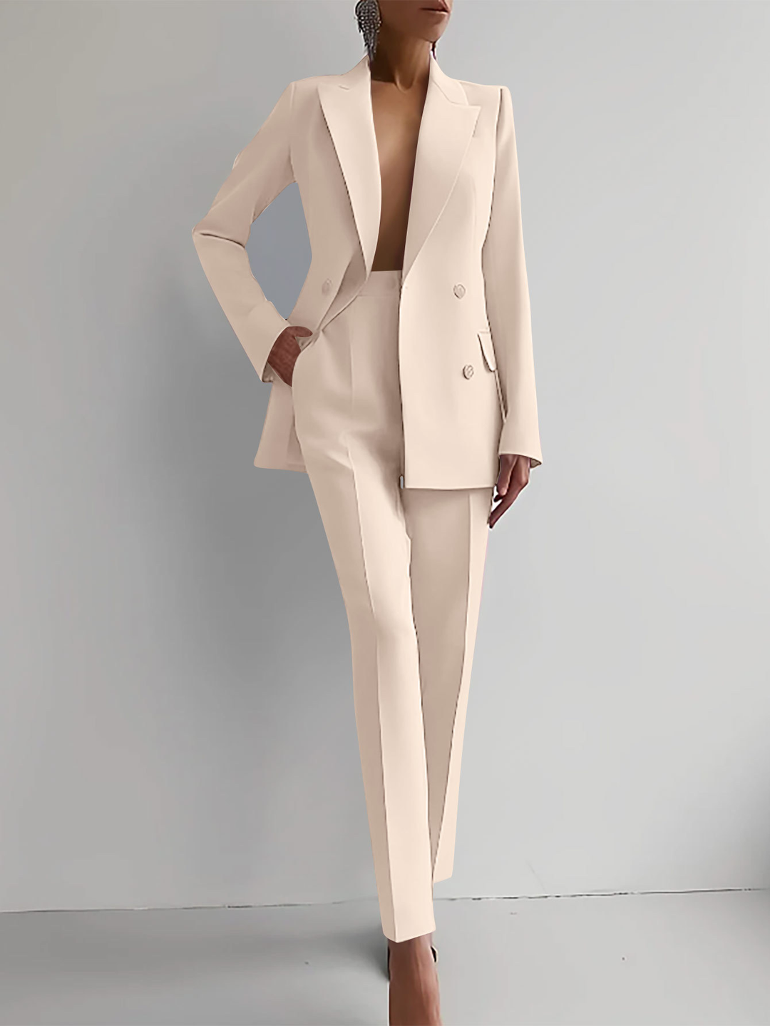 Women's Casual Trousers Suit Set