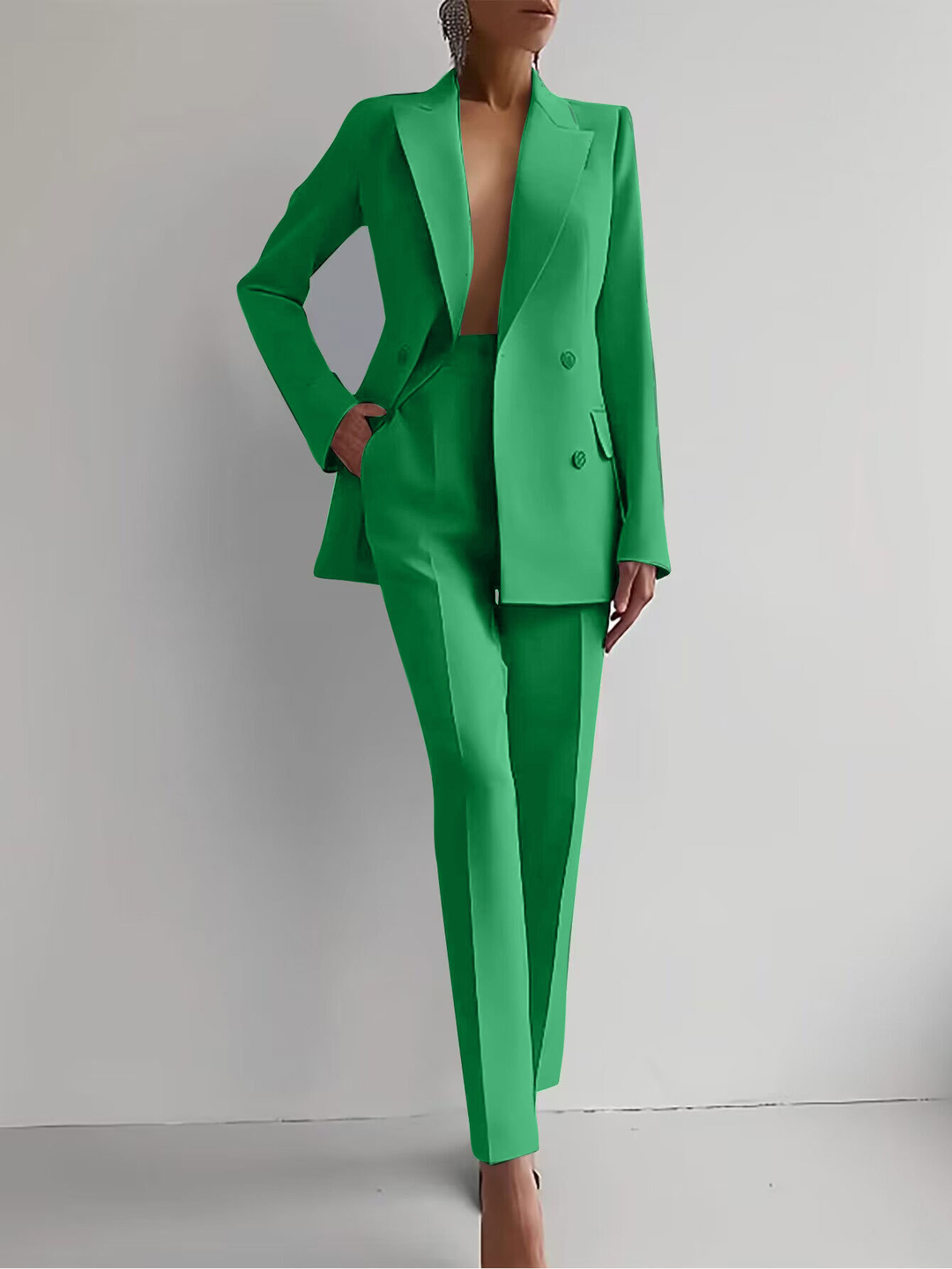 Women's Casual Trousers Suit Set