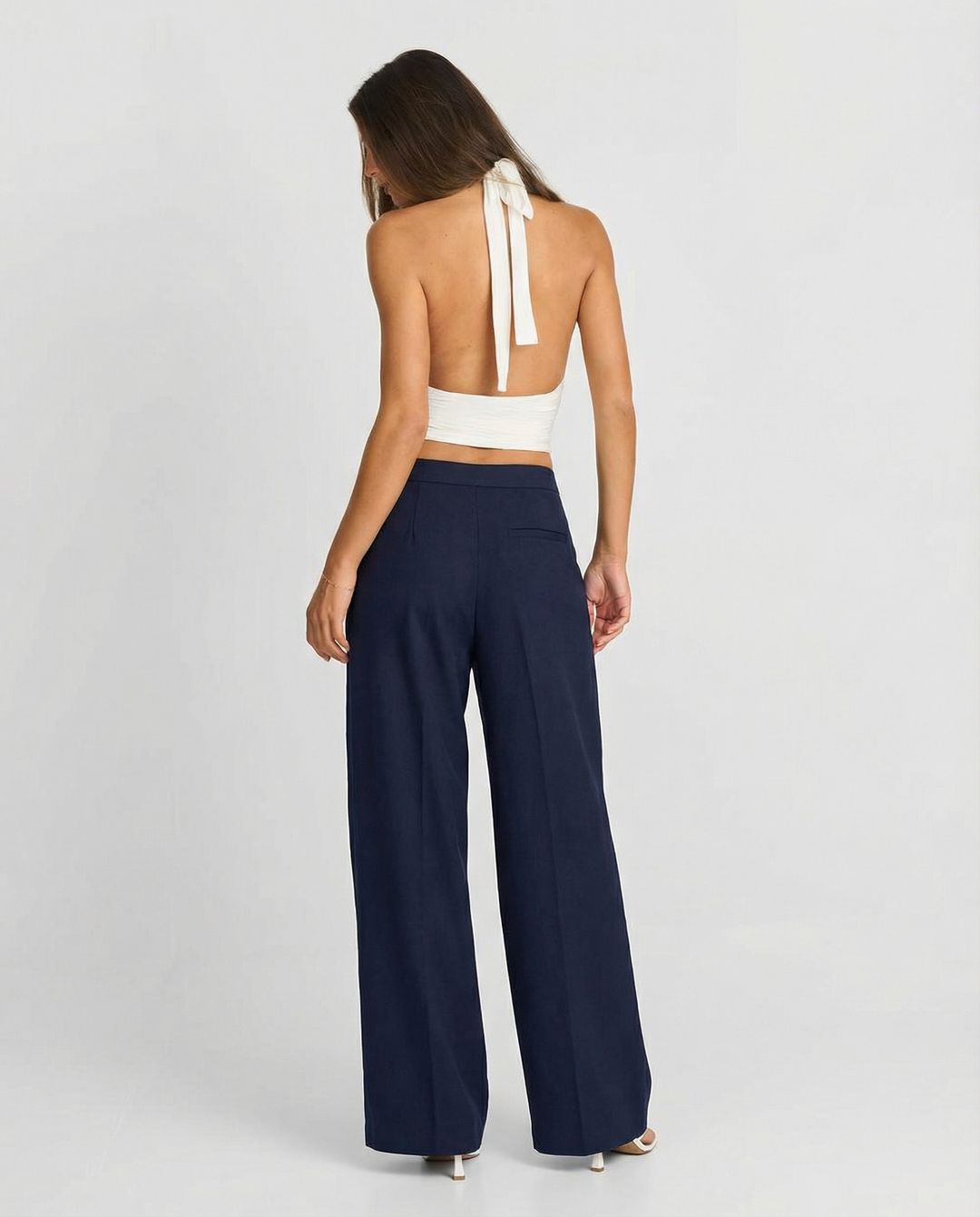 Women's High Waist Wide Leg Trousers