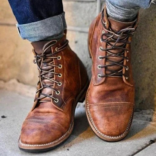 Bottes montantes vintage pour homme