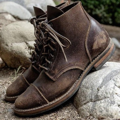 Bottes montantes vintage pour homme