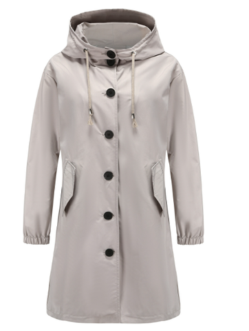 Women's Hooded Raincoat with Longline Fit